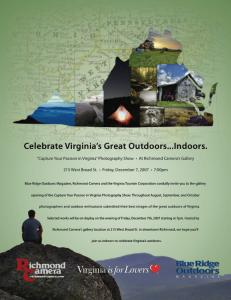 Celebrate The Virginian Great Outdoors... Indoors.
